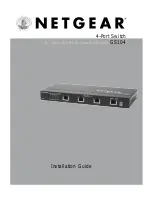 NETGEAR GS104 Installation Manual предпросмотр