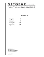 NETGEAR GS108E ProSafe Installation Manual preview