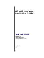 NETGEAR GS108T - ProSafe - Gigabit Smart Switch Hardware Installation Manual preview