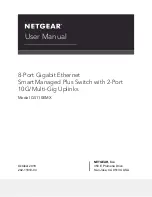 Preview for 1 page of NETGEAR GS110EMX User Manual