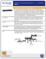 NETGEAR GS116 - ProSafe 16 Port Gigabit Desktop Switch Datasheet preview