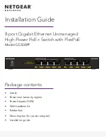 NETGEAR GS308PP Installation Manual предпросмотр