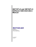 Preview for 1 page of NETGEAR GS716Tv2 - ProSafe Gigabit Managed Switch Admin Manual