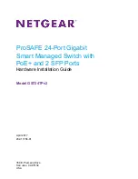 NETGEAR GS724TPv2 Hardware Installation Manual предпросмотр