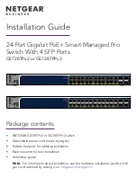 Предварительный просмотр 1 страницы NETGEAR GS728TPPv2 Installation Manual