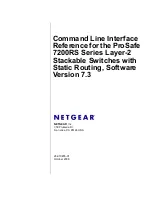 NETGEAR GSM7248R - ProSafe Switch Command Line Interface Reference Manual preview