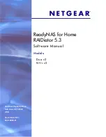 Предварительный просмотр 1 страницы NETGEAR Home RAIDiator 5.3 Software Manual