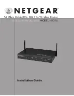 Предварительный просмотр 1 страницы NETGEAR HR314 - Wireless Router Installation Manual