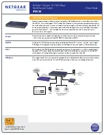 Preview for 1 page of NETGEAR JFS524NA Datasheet