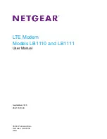 Preview for 1 page of NETGEAR LB1110 User Manual