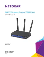 NETGEAR N450 WNR2500 User Manual preview