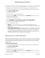 Предварительный просмотр 21 страницы NETGEAR Nighthawk CM1200 User Manual