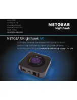 Preview for 1 page of NETGEAR Nighthawk M1 Quick Start Manual