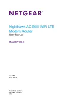 Preview for 1 page of NETGEAR Nighthawk R7100LG User Manual