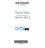 NETGEAR Orbi Pro WiFI 6 Quick Start Manual preview