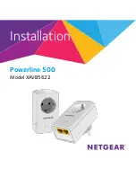 NETGEAR powerline 500 XAVB5622 Installation Manual preview