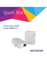 Preview for 1 page of NETGEAR Powerline 500 XWNB5221 Quick Start Manual