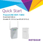 NETGEAR PowerLINE PL1010v2 Quick Start Manual preview