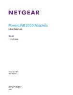 Preview for 1 page of NETGEAR Powerline PLP2000 User Manual