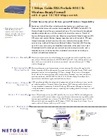 NETGEAR ProSafe FR114W Specifications preview