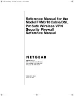 NETGEAR ProSafe FVM318 Reference Manual preview