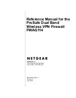 Preview for 1 page of NETGEAR ProSafe FWAG114 Reference Manual