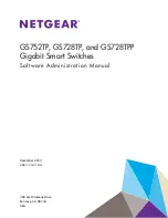 NETGEAR ProSafe GS728TP Software Administration Manual preview