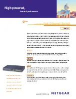 Preview for 1 page of NETGEAR ProSafe JFS524 Specifications