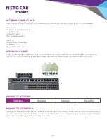 Preview for 3 page of NETGEAR ProSafe Plus FS116E Reviewer'S Manual