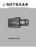 NETGEAR PS111W - Print Server - Parallel Installation Manual preview