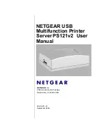 NETGEAR PS121v2 - USB Mini Print Server User Manual preview
