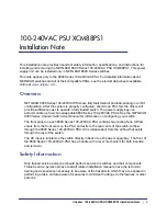 Preview for 4 page of NETGEAR PSU XCM88PS1 Hardware Installation Manual