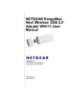 Preview for 1 page of NETGEAR RangeMax Next WPN111 User Manual