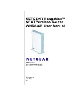 NETGEAR RangeMax WNR834B User Manual preview