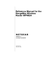 NETGEAR RangeMax WPN824 Reference Manual preview