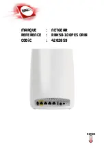 NETGEAR RBK50-100PES ORBI User Manual предпросмотр