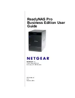 Предварительный просмотр 1 страницы NETGEAR ReadyNAS Pro Business User Manual