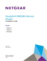 NETGEAR ReadyNAS RMEM04 Installation Manual предпросмотр