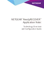 Preview for 1 page of NETGEAR ReadyRECOVER Application Note