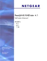 NETGEAR RNR4410 - ReadyNAS 1100 NAS Server Software Manual preview