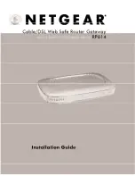 Preview for 1 page of NETGEAR RP614 - Web Safe Router Installation Manual