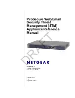 Предварительный просмотр 1 страницы NETGEAR STM150 - ProSecure Web And Email Threat Management Appliance Appliance Reference Manual