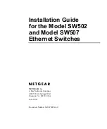 Preview for 1 page of NETGEAR SW502 Installation Manual