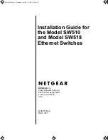 NETGEAR SW510 - Switch Installation Manual предпросмотр