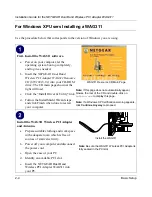 Предварительный просмотр 22 страницы NETGEAR WAG311 - Dual Band Wireless PCI Adapter Installation Manual