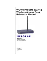 Предварительный просмотр 1 страницы NETGEAR WG103 ProSafe Reference Manual