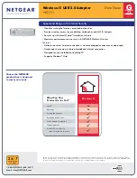 Preview for 1 page of NETGEAR WG111 Product Data