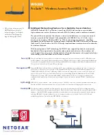 NETGEAR WG302v2 - ProSafe 802.11g Wireless Access Point Product Specifications preview