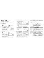 Preview for 1 page of NETGEAR WG311v3 - 54 Mbps Wireless PCI Adapter Installation Manual