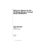 Preview for 1 page of NETGEAR WGR624v3 Reference Manual